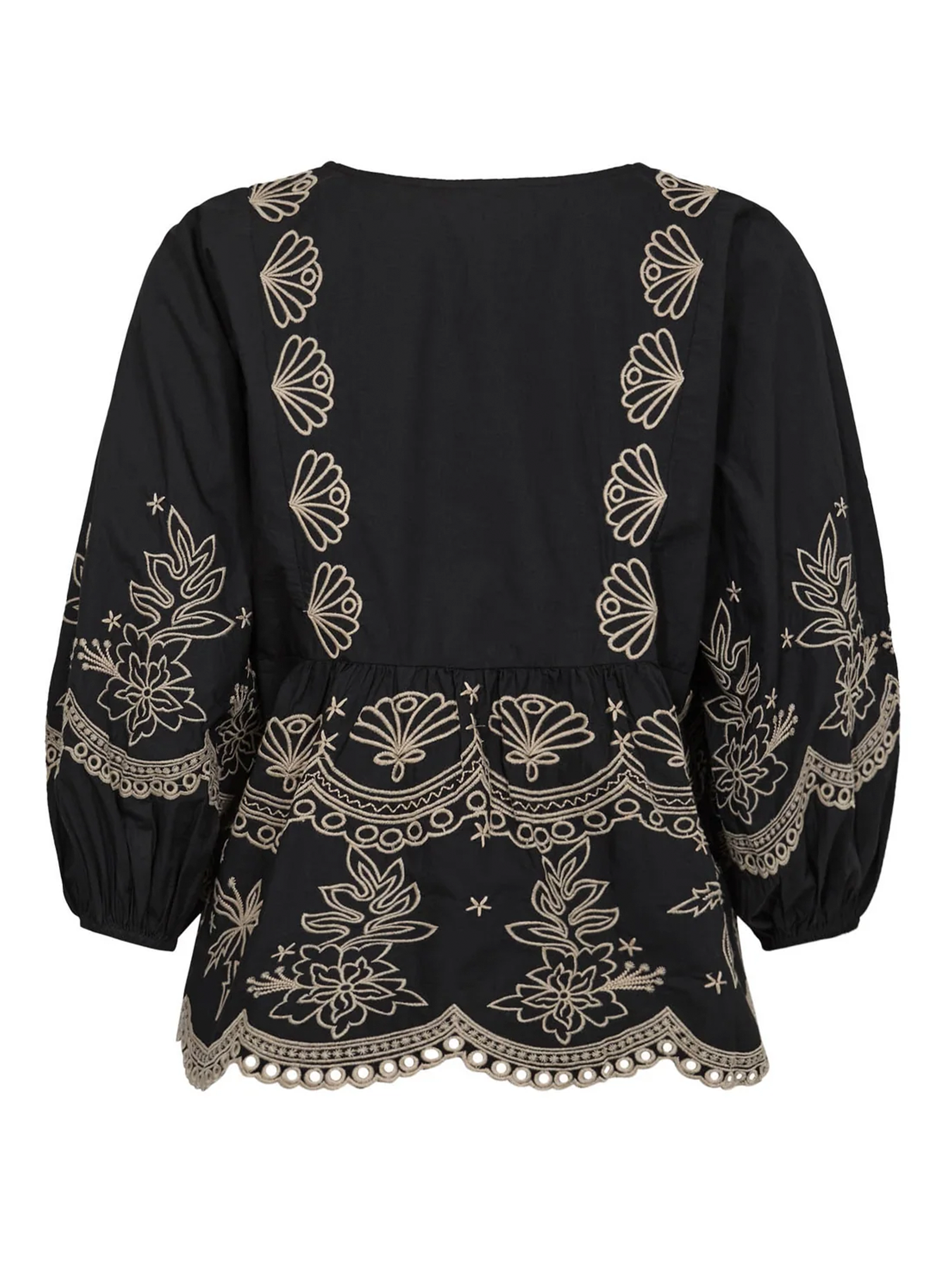Gossia SofjaGO Blouse Bluser Black/Sand