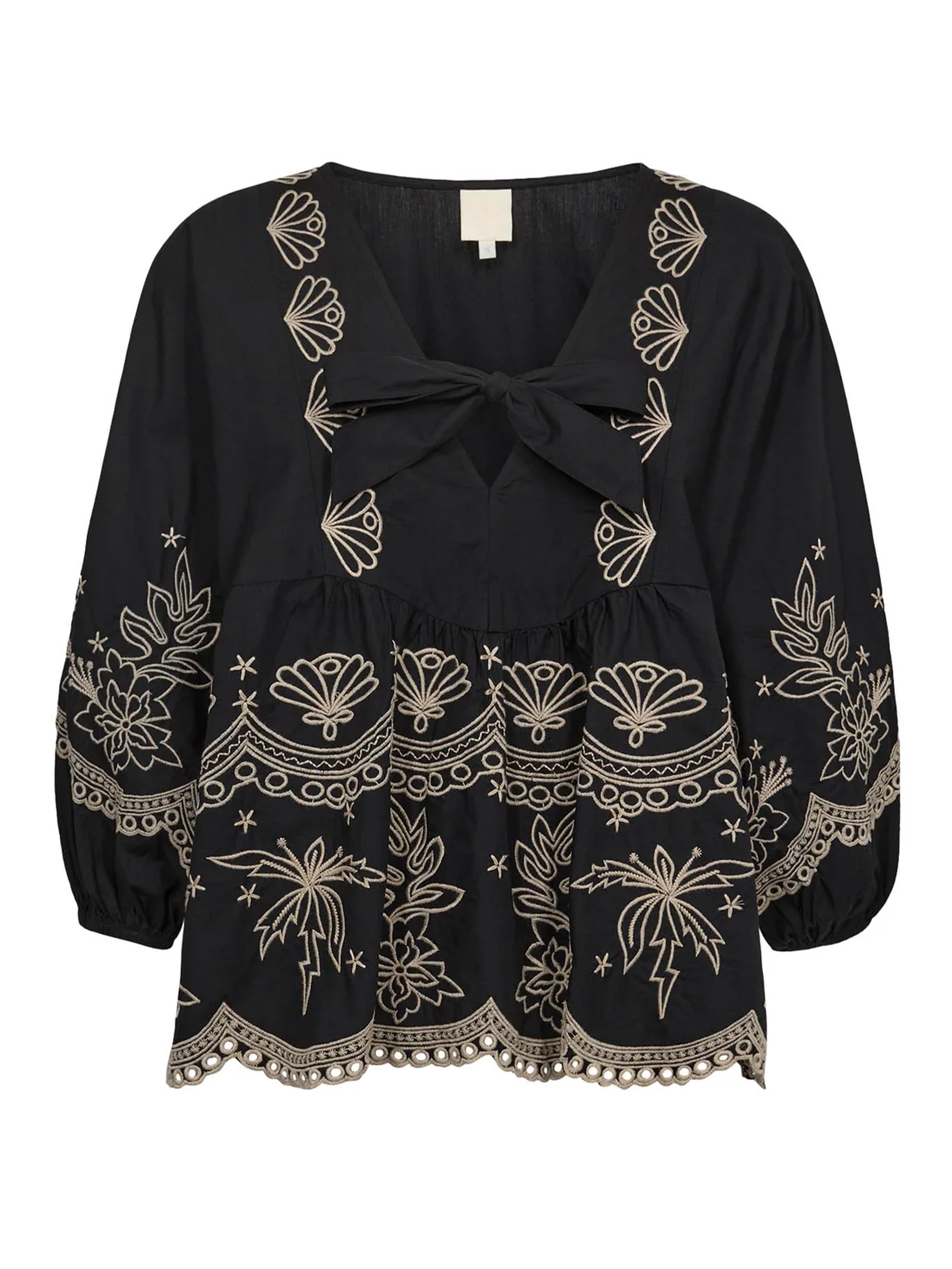 Gossia SofjaGO Blouse Bluser Black/Sand