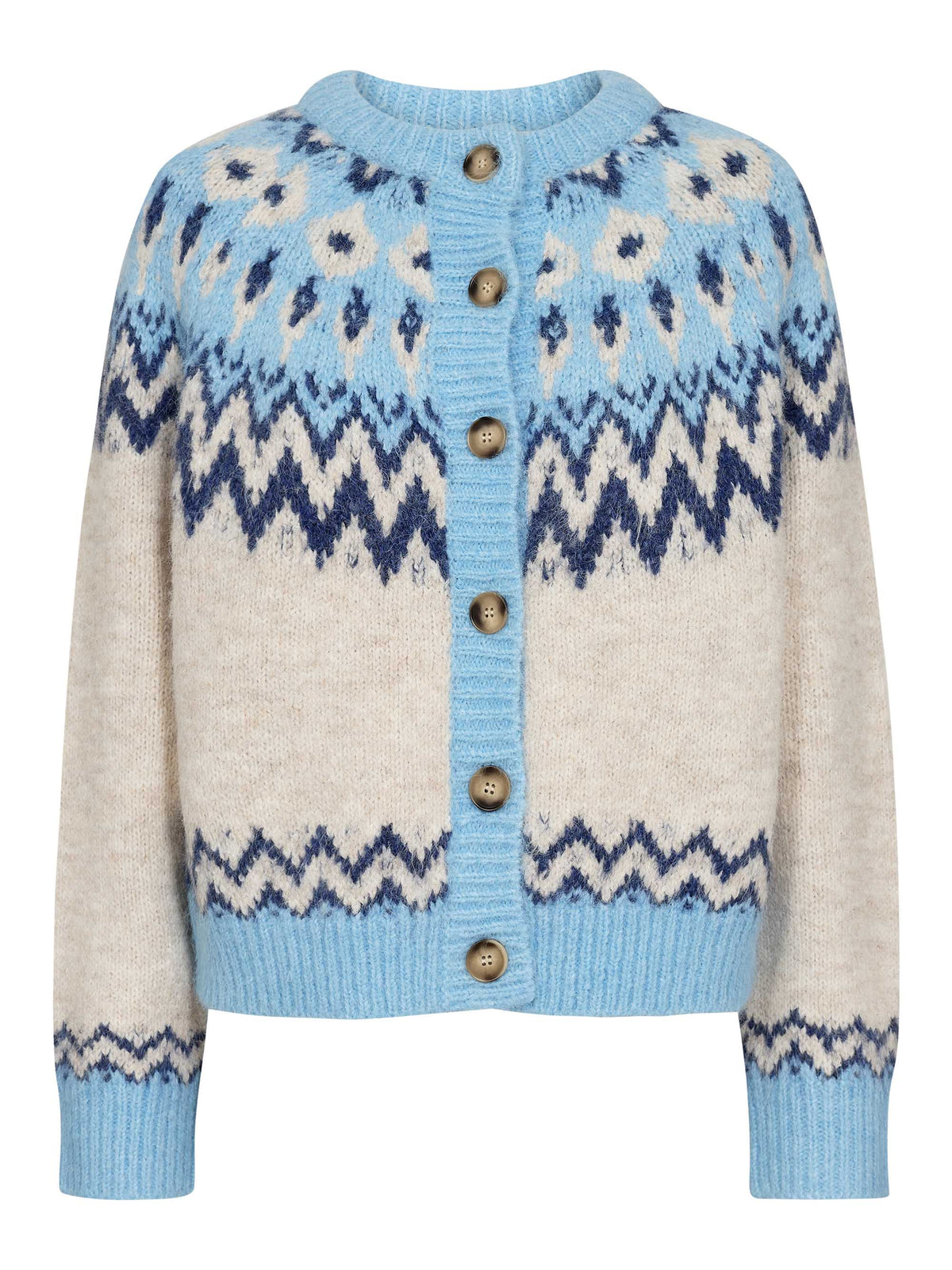 Gossia SoleGO Cardigan Strik Cardigan Blue Mix