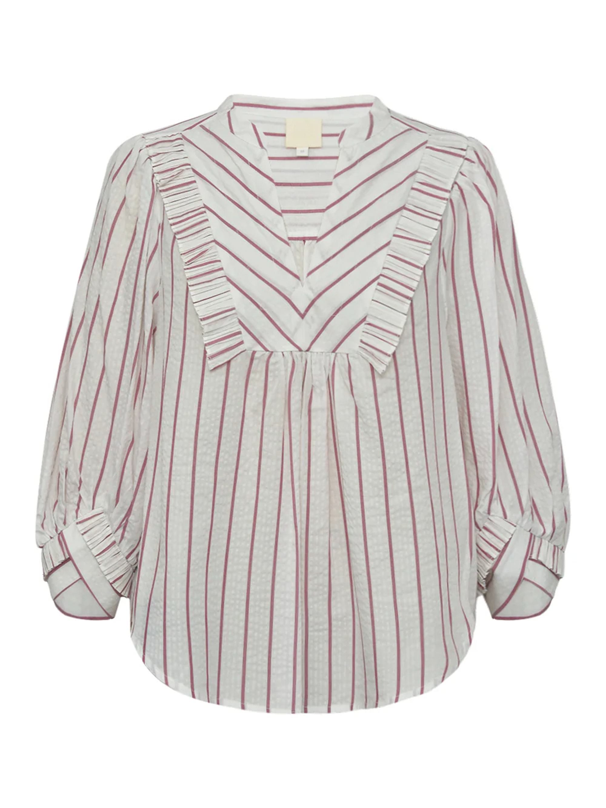 Gossia SophiaGO Daimi Mo Blouse Bluser Rosa - Creme Stripes