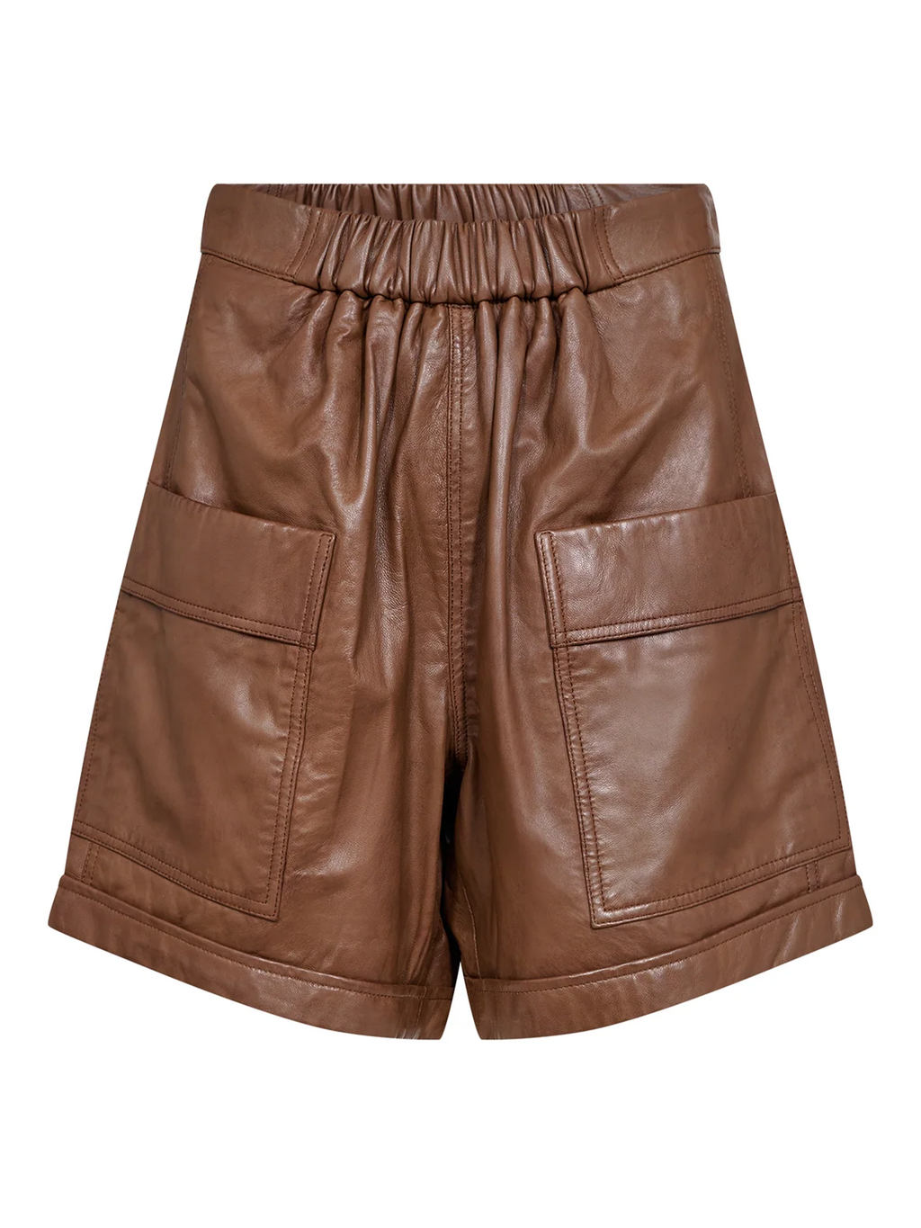 Gossia ThillaGO Leather Shorts Shorts Cognac