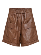 Gossia ThillaGO Leather Shorts Shorts Cognac