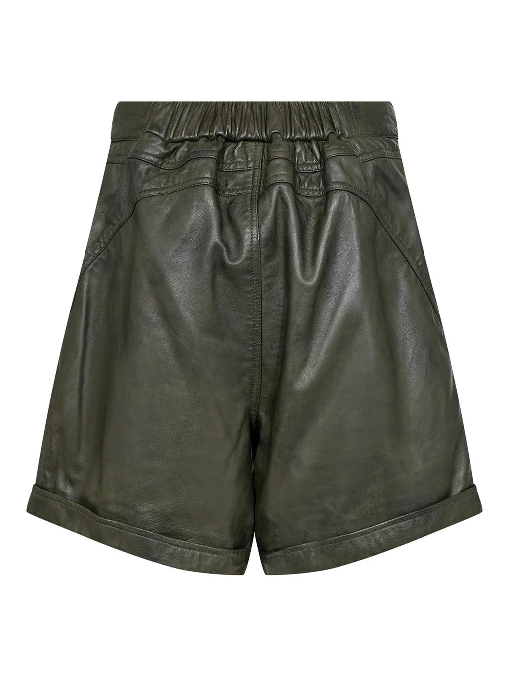 Gossia ThillaGO Leather Shorts Shorts Dark Army