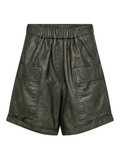 Gossia ThillaGO Leather Shorts Shorts Dark Army