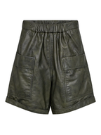 Gossia ThillaGO Leather Shorts Shorts Dark Army