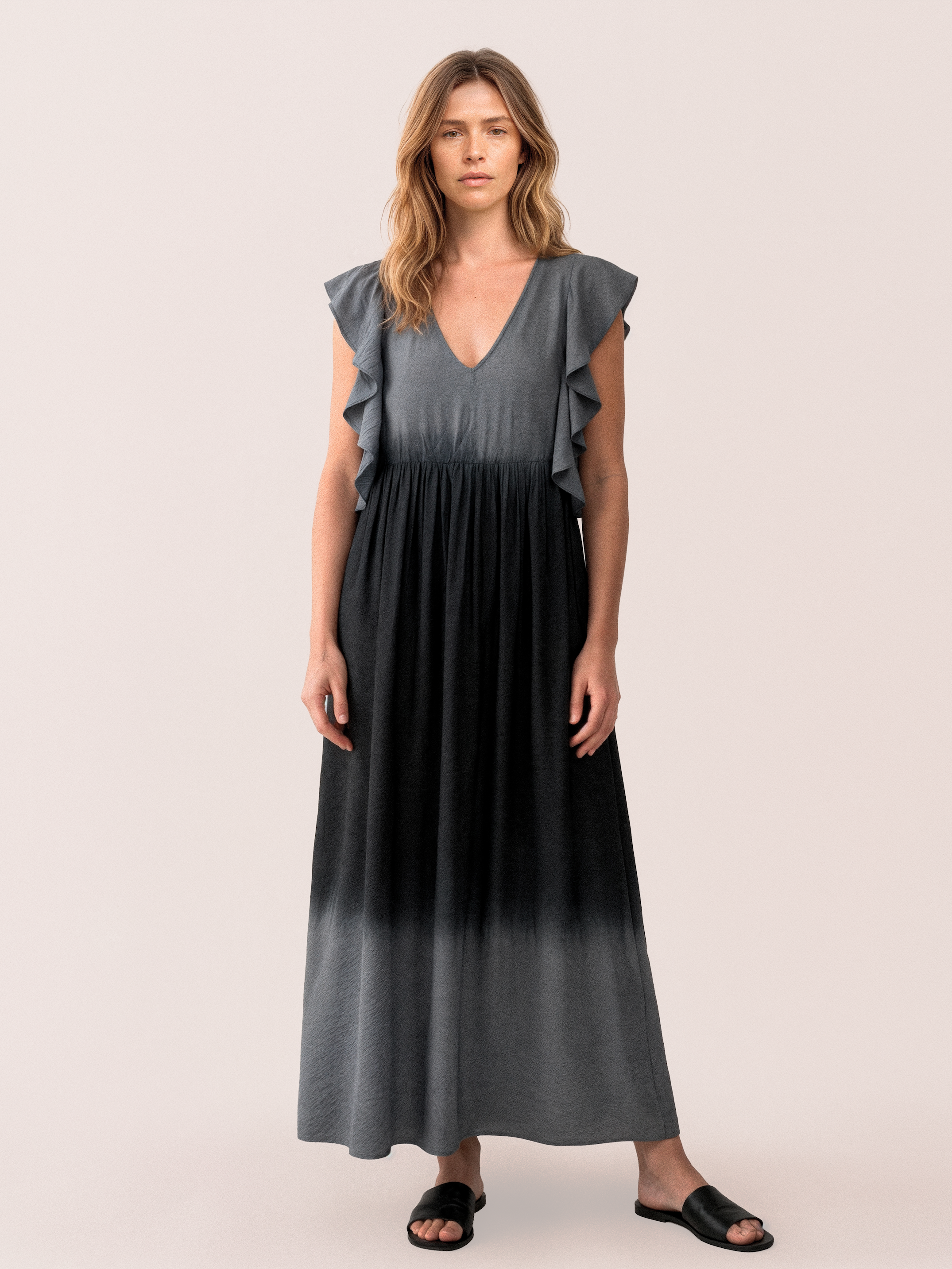 Gossia ViolaGO Dress Dresses Grey Dip Dye