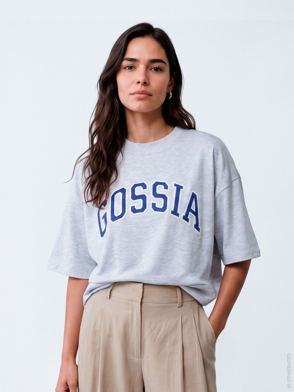 Gossia WelaGO Mix Tee T-Shirt Light Grey Melange