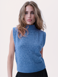 Gossia WiwicaGO Top Striktrøje Blue Melange