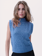 Gossia WiwicaGO Top Striktrøje Blue Melange