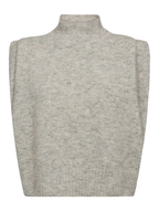 Gossia WiwicaGO Top Striktrøje Light Grey Melange