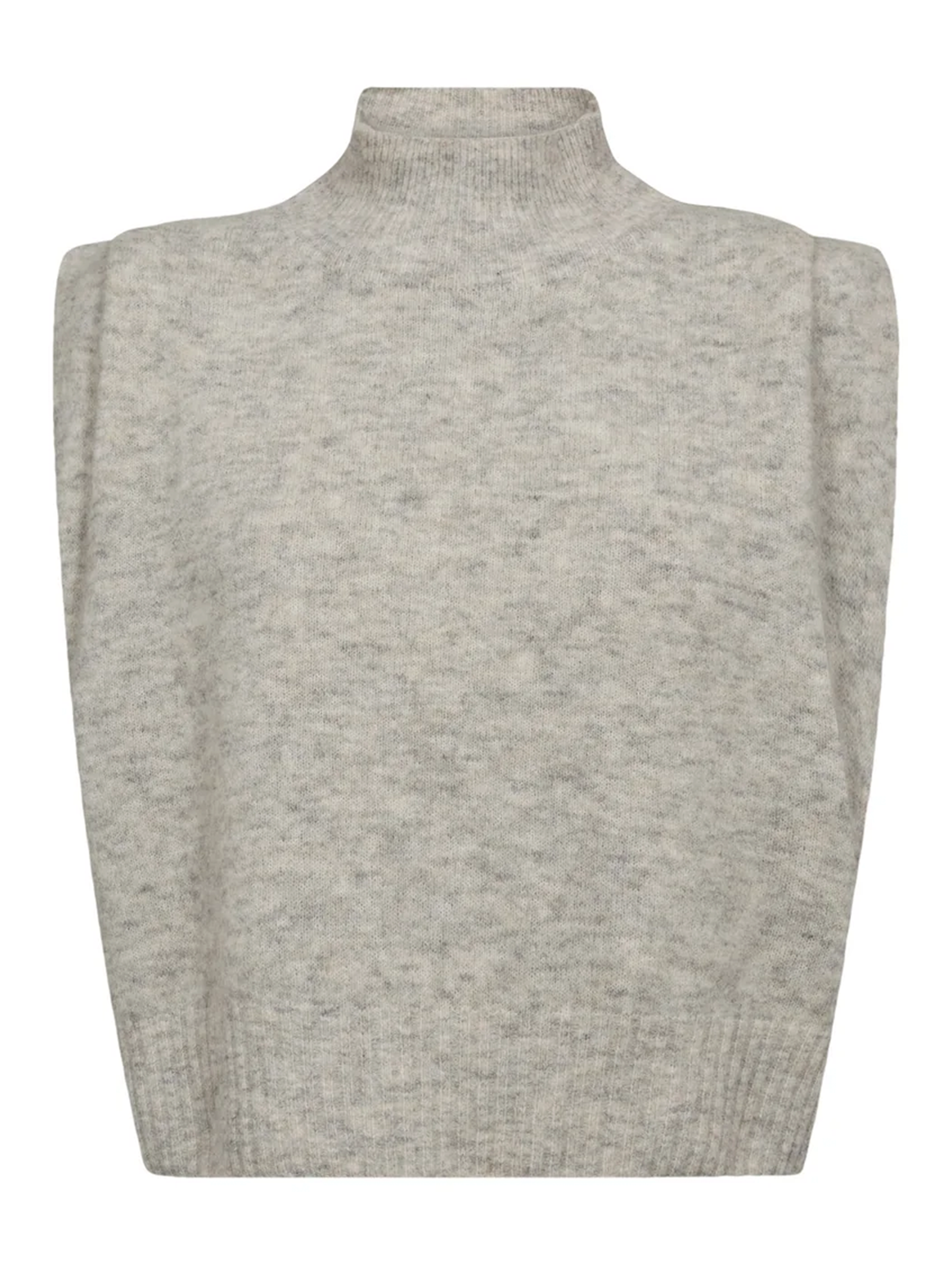 Gossia WiwicaGO Top Striktrøje Light Grey Melange