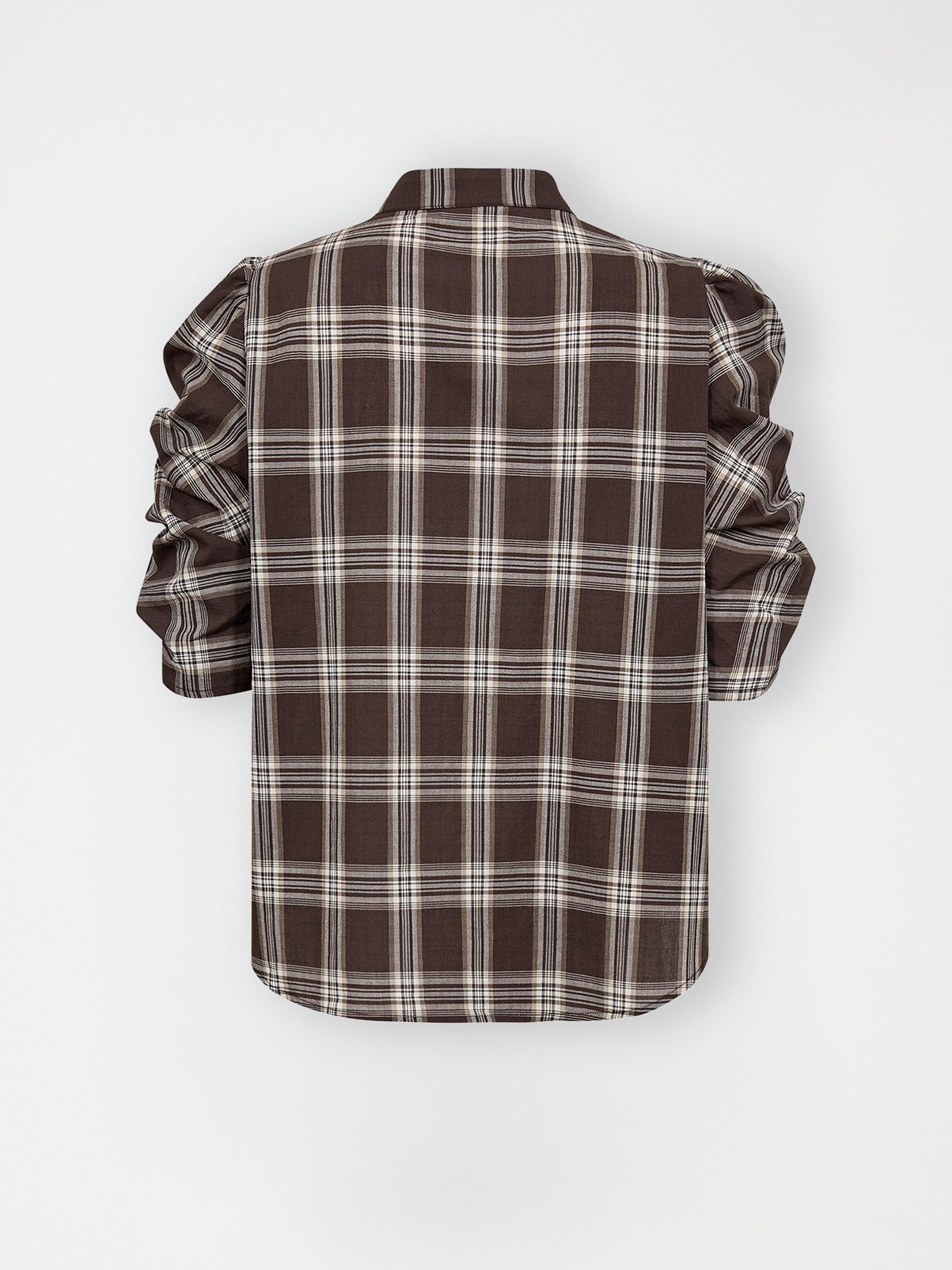 Gossia ZabinaGO Blouse Bluser Brown checks