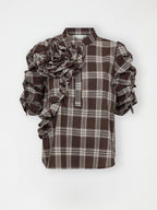 Gossia ZabinaGO Blouse Bluser Brown checks