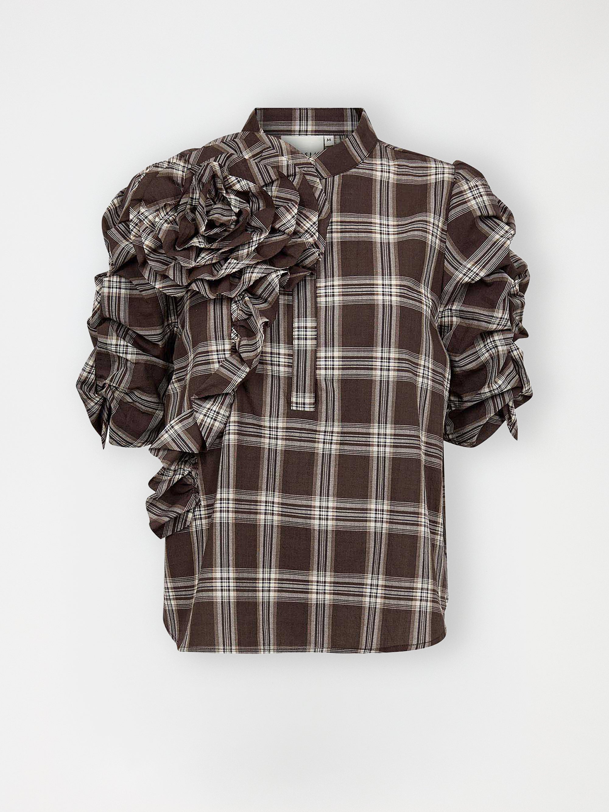 Gossia ZabinaGO Blouse Bluser Brown checks