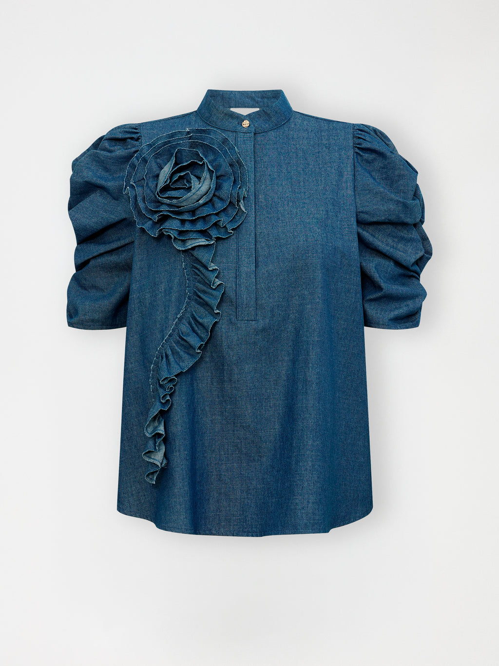 Gossia ZabinaGO Ci Blouse Bluser Denim Chambrey