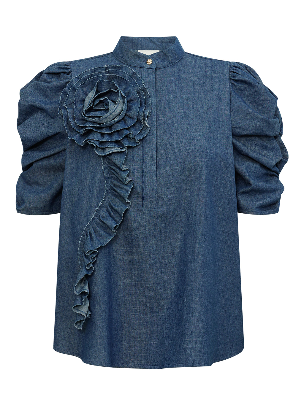 Gossia ZabinaGO Ci Blouse Bluser Denim Chambrey