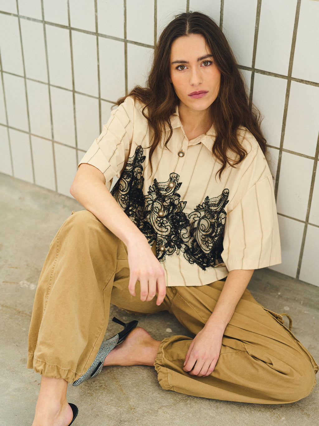 Gossia ZannaGO Shirt Shirts Sand Stripes