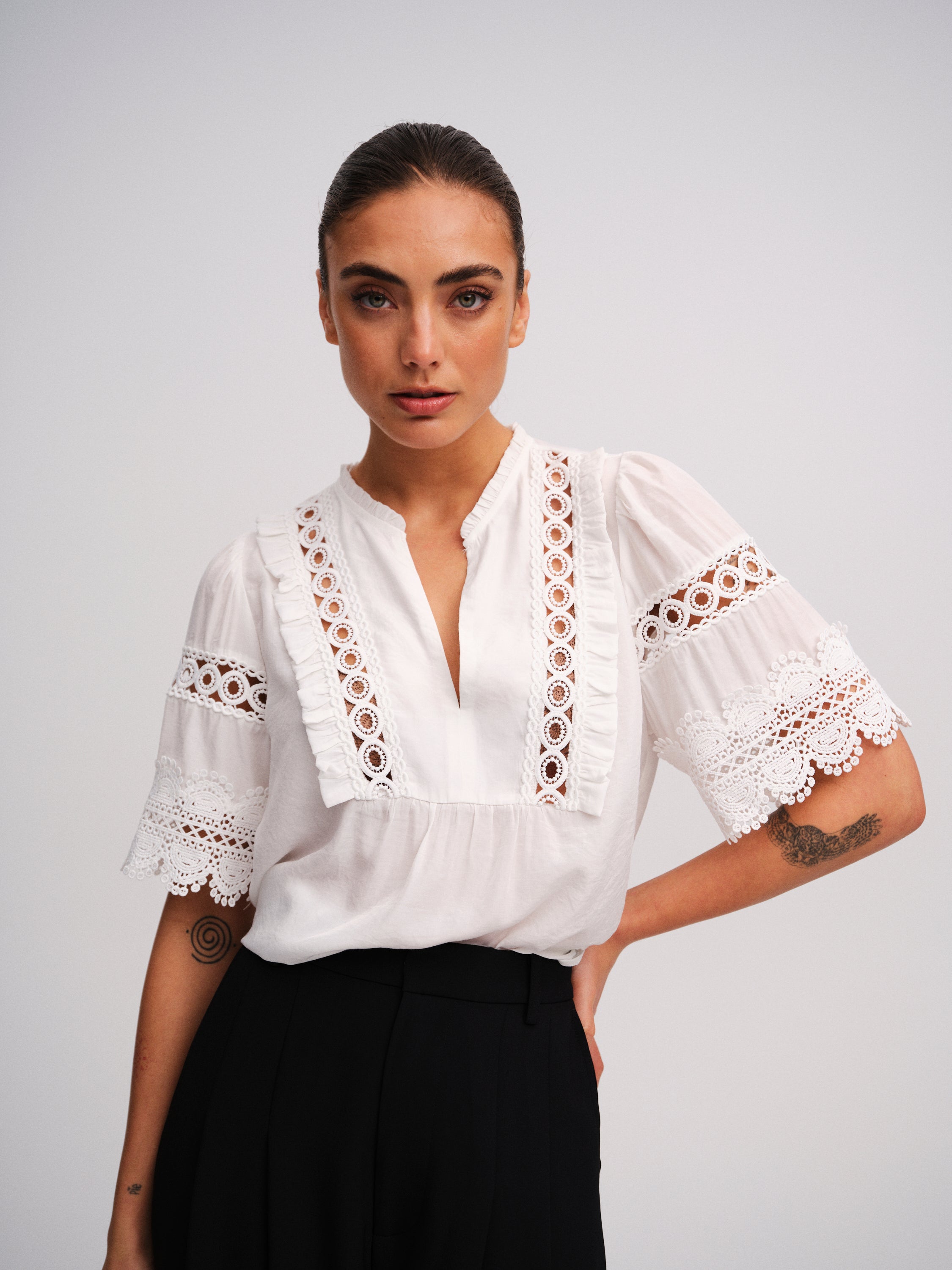 Gossia ZelineGO Blouse Bluser Off-white
