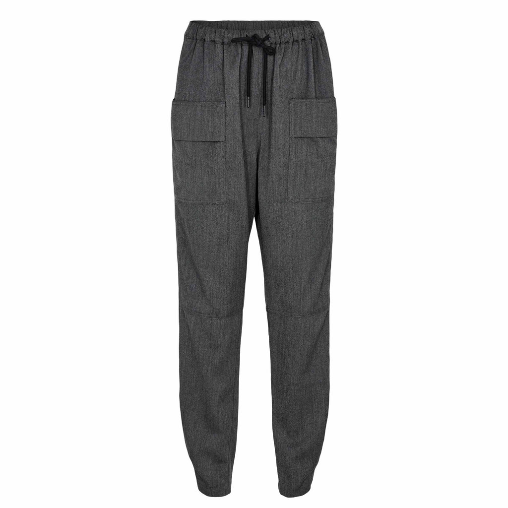 Gossia ThillaGO Herringbone Pant Bukser Black/Grey